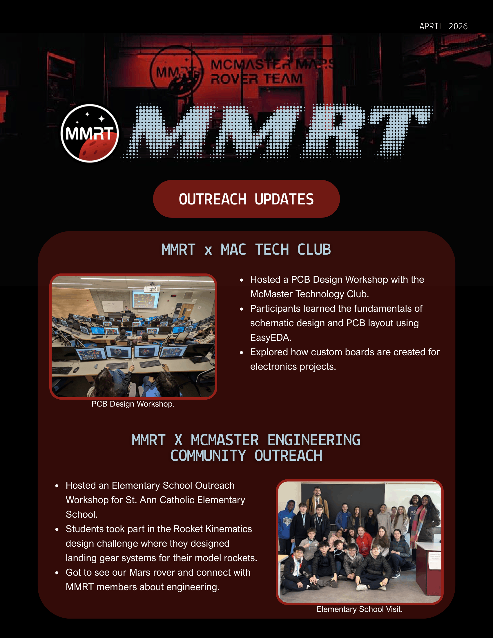 McMaster Mars Rover Team | Innovation in Space Robotics | MMRT
