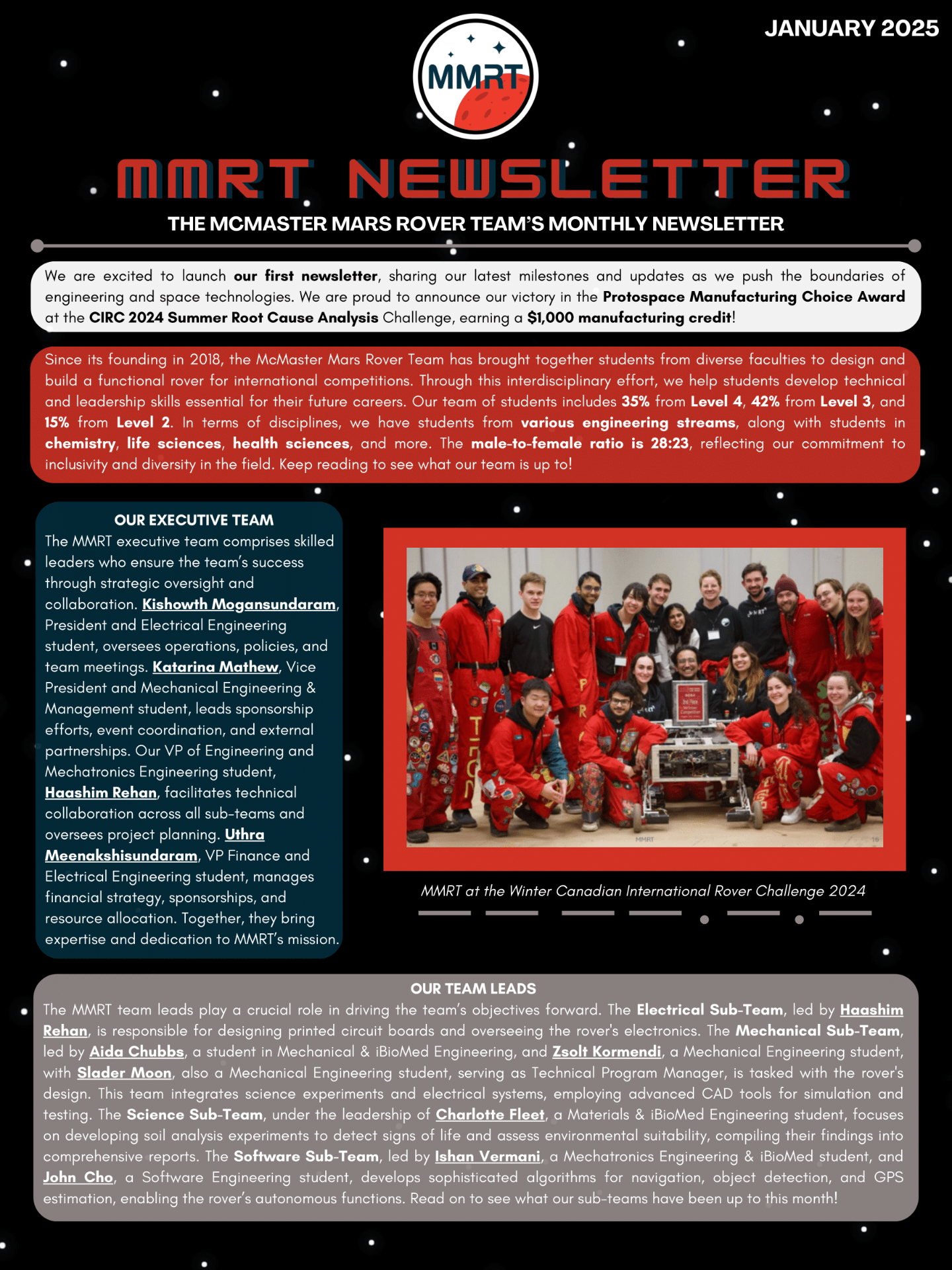 McMaster Mars Rover Team | Innovation in Space Robotics | MMRT